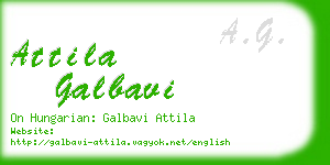 attila galbavi business card